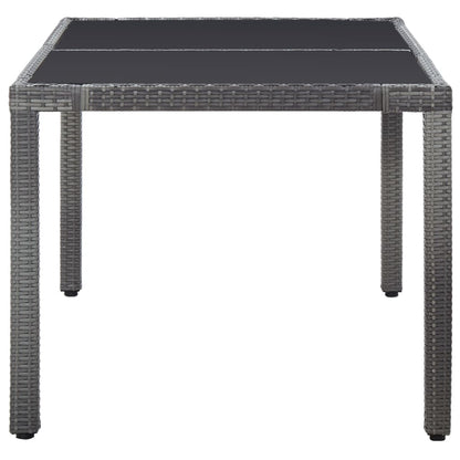 -Delige Tuinset Poly Rattan 7 Grijs