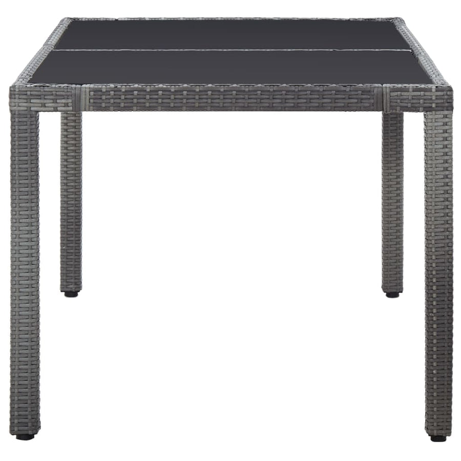 -Delige Tuinset Poly Rattan 7 Grijs