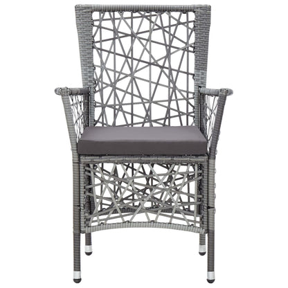 -Delige Tuinset Poly Rattan 7 Grijs