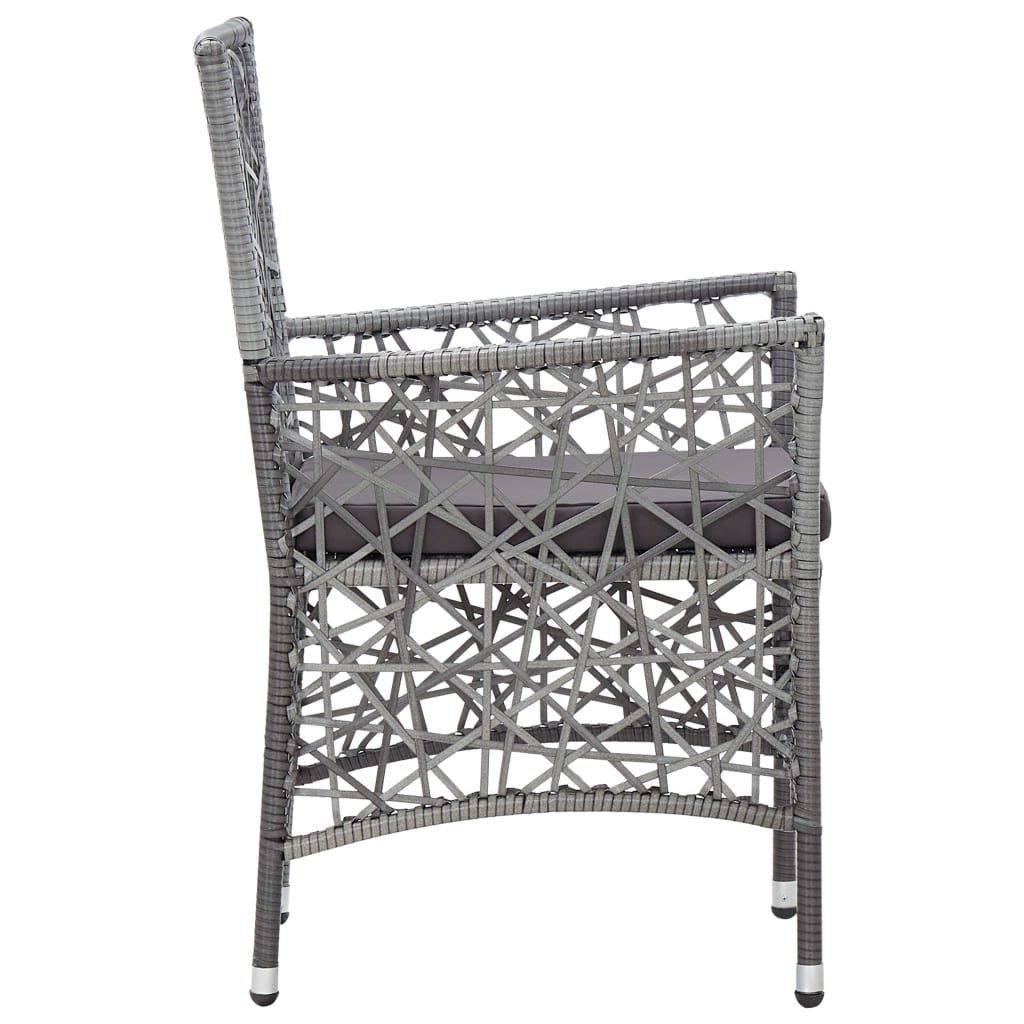 -Delige Tuinset Poly Rattan 7 Grijs