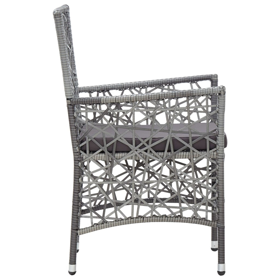 -Delige Tuinset Poly Rattan 7 Grijs