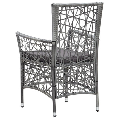 -Delige Tuinset Poly Rattan 7 Grijs
