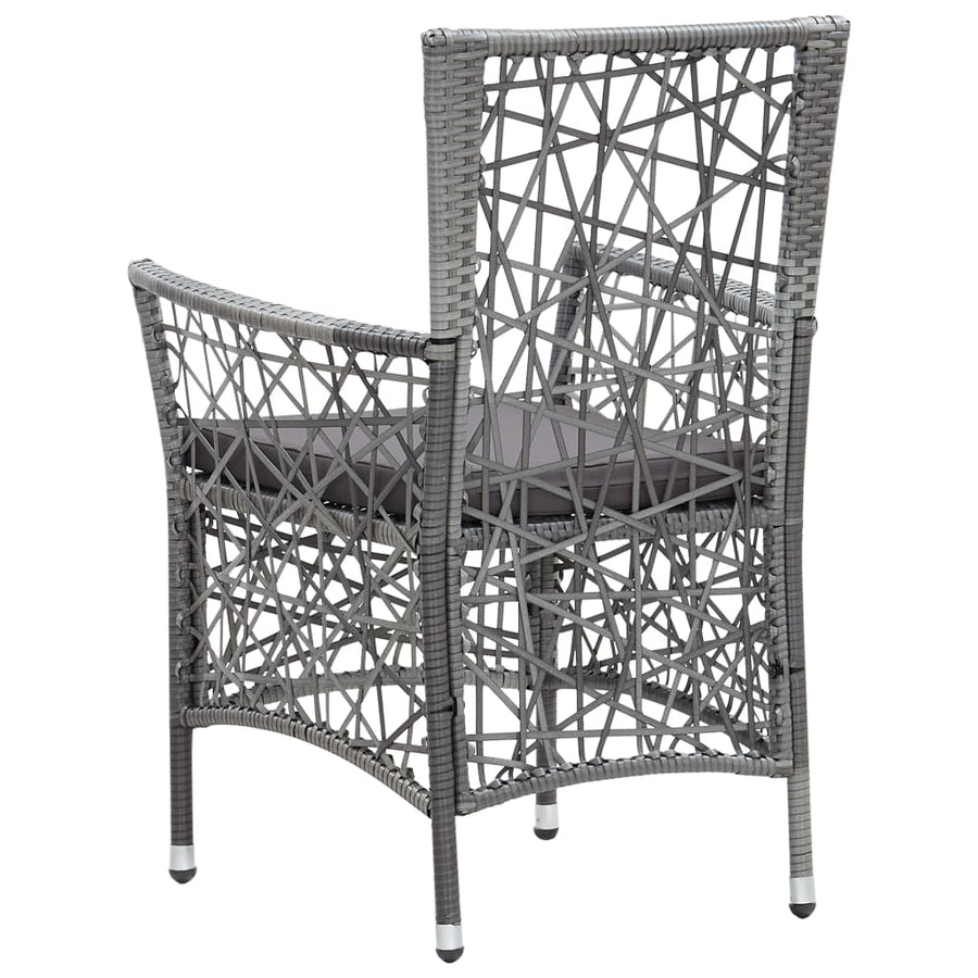-Delige Tuinset Poly Rattan 7 Grijs