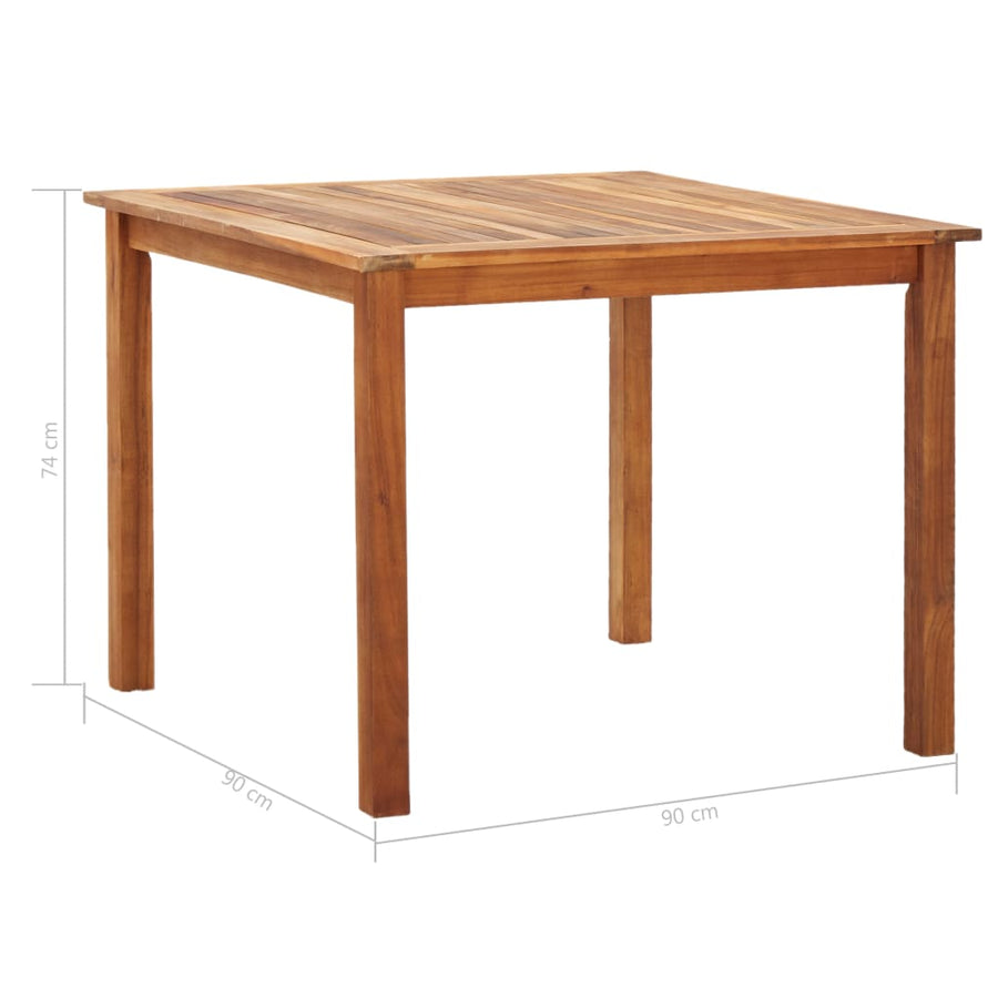 -Delige Eethoek Poly Rattan En Massief Acaciahout Grijs 5