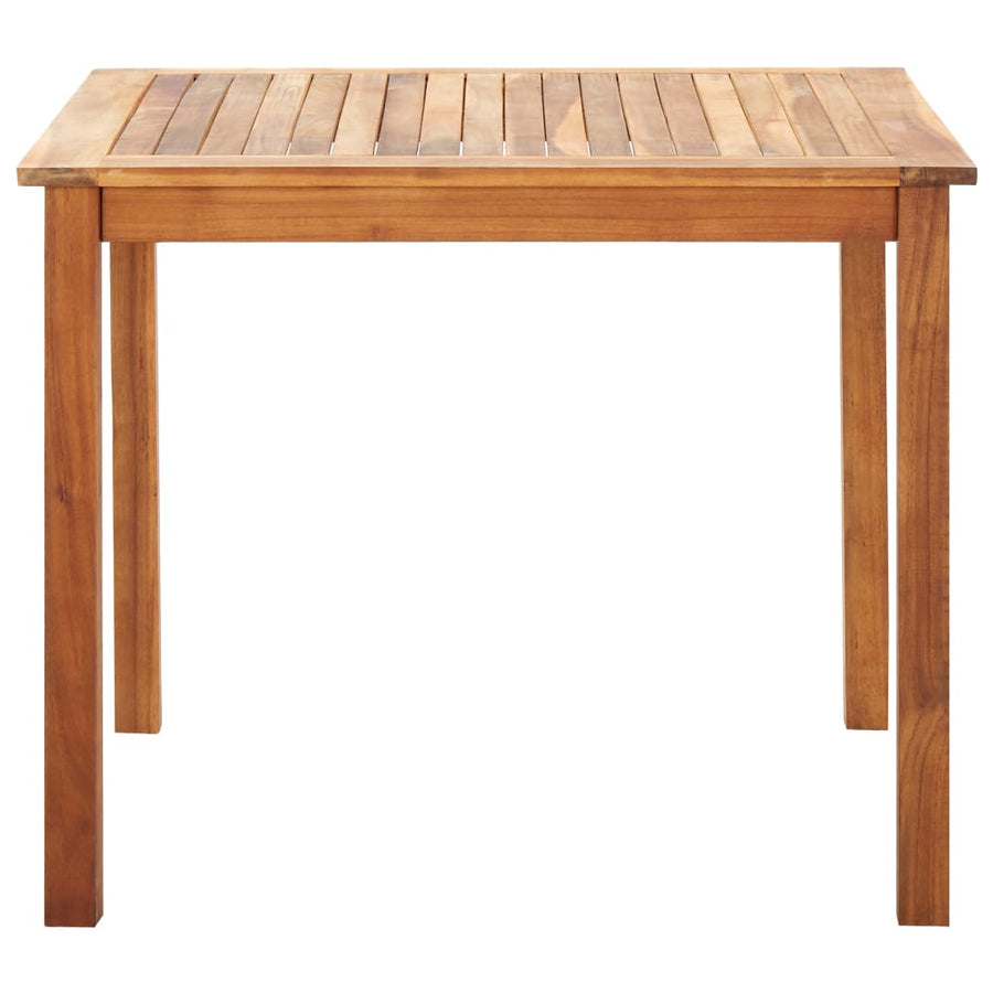 -Delige Eethoek Poly Rattan En Massief Acaciahout Grijs 5