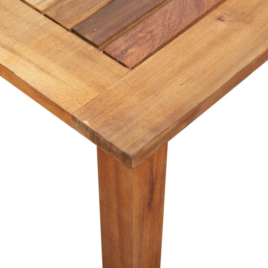-Delige Eethoek Poly Rattan En Massief Acaciahout Grijs 5