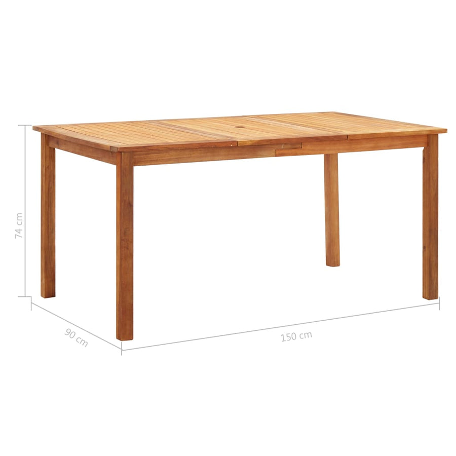 7-Delige Eethoek Poly Rattan En Massief Acaciahout Grijs 6