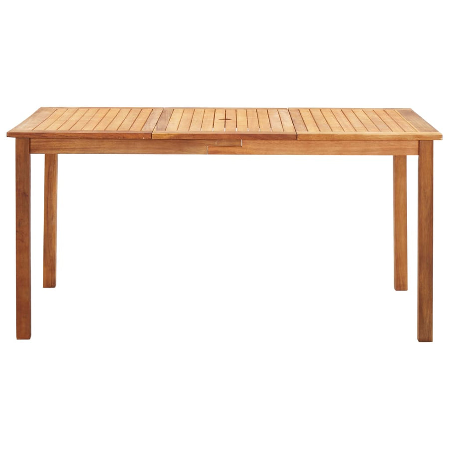 7-Delige Eethoek Poly Rattan En Massief Acaciahout Grijs 6