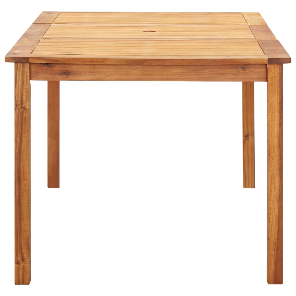 7-Delige Eethoek Poly Rattan En Massief Acaciahout Grijs 6