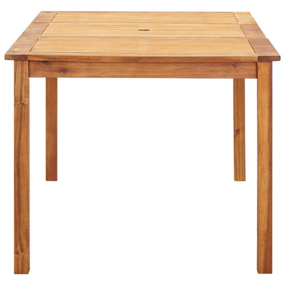 7-Delige Eethoek Poly Rattan En Massief Acaciahout Grijs 6