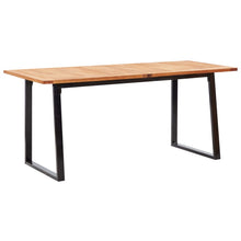 7-Delige Tuinset Poly Rattan En Acaciahout Zwart 7