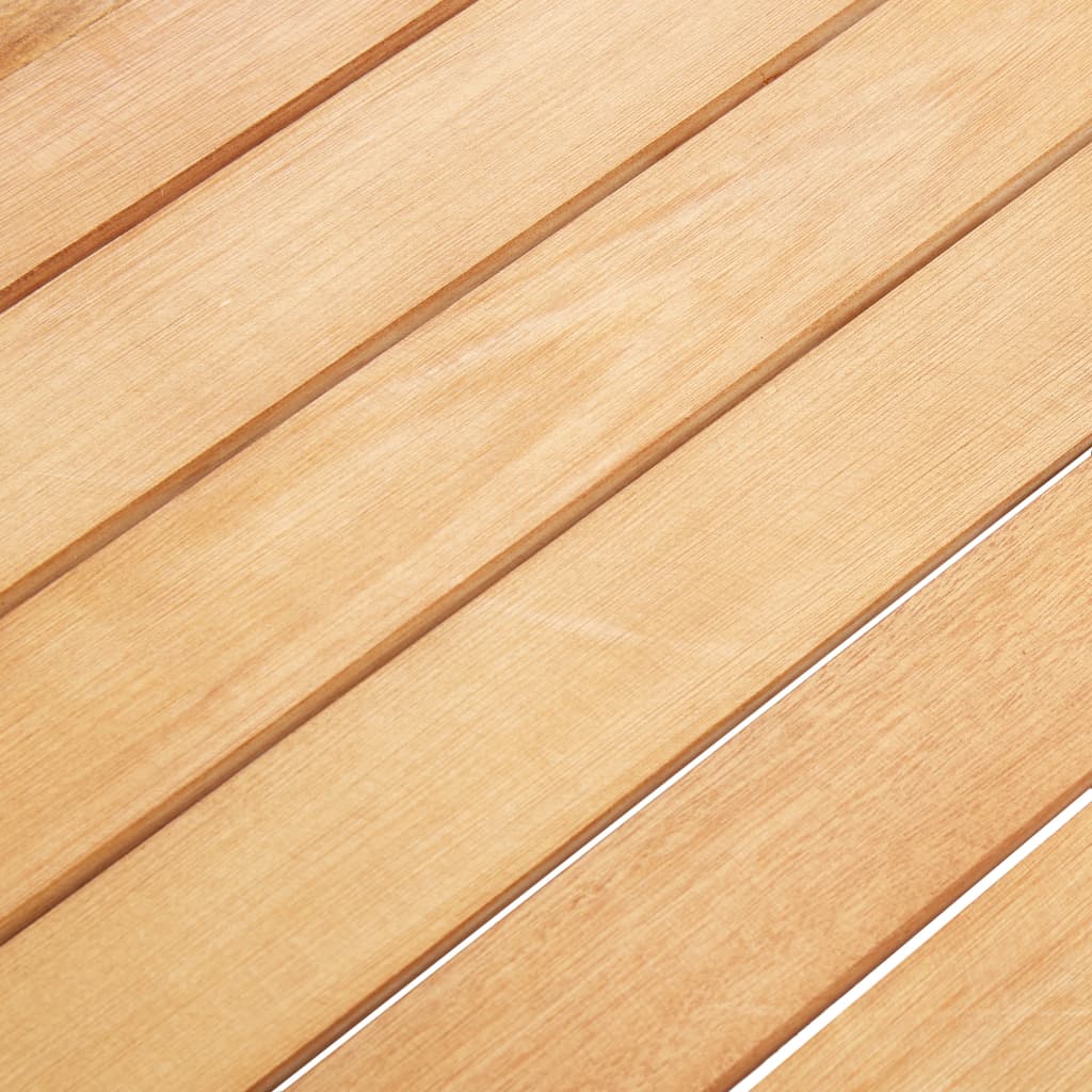 -Delige Tuinset Poly Rattan En Acaciahout 7 Grijs