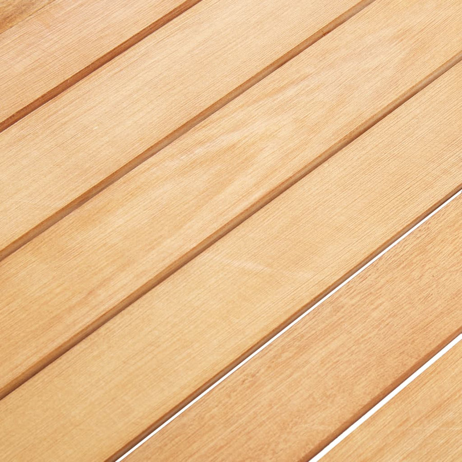 -Delige Tuinset Poly Rattan En Acaciahout 7 Grijs
