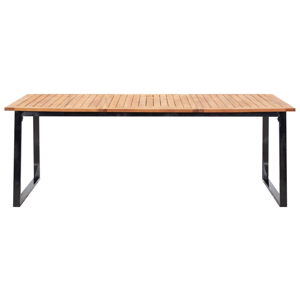 9-delige Tuinset poly rattan en acaciahout zwart
