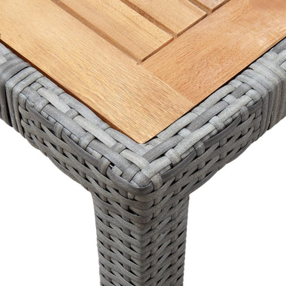 -Delige Tuinset Met Kussens Poly Rattan 7 150 cm tafellengte Grijs