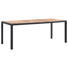 -Delige Tuinset Met Kussens Poly Rattan 9 190 cm tafellengte Zwart en bruin
