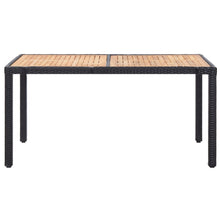 -Delige Tuinset Met Kussens Poly Rattan 7 150 cm tafellengte Zwart en bruin