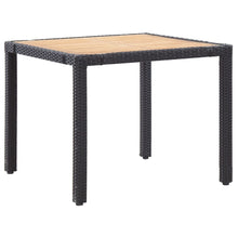 -Delige Tuinset Met Kussens Poly Rattan 5 90 cm tafellengte Zwart en bruin