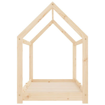 Kinderbedframe Massief Grenenhout 70 x 140 cm Bruin