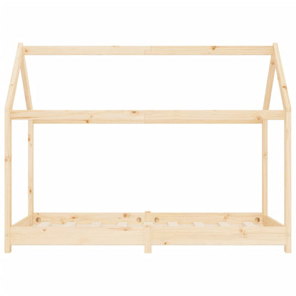 Kinderbedframe Massief Grenenhout 80 x 160 cm Bruin
