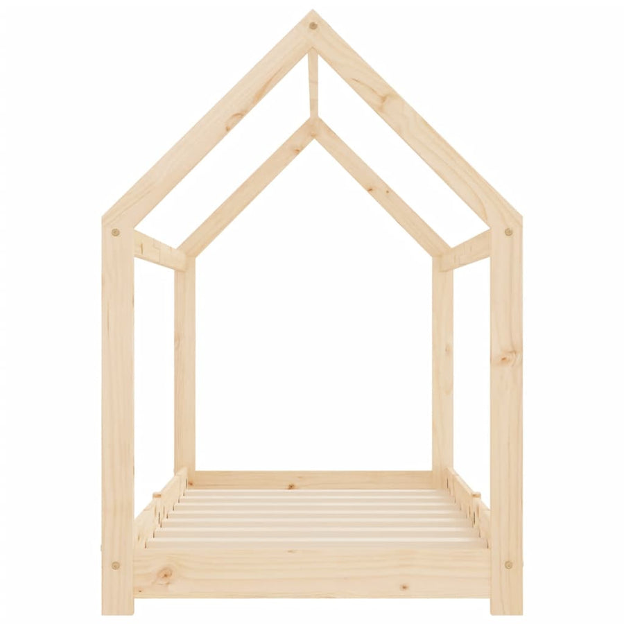 Kinderbedframe Massief Grenenhout 80 x 160 cm Bruin