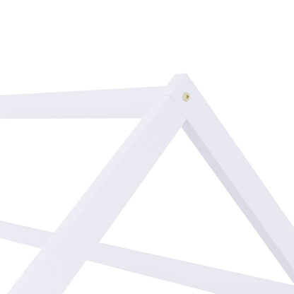 Kinderbedframe Massief Grenenhout 70 x 140 cm Wit