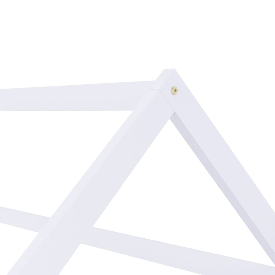 Kinderbedframe Massief Grenenhout 70 x 140 cm Wit