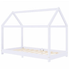 Kinderbedframe Massief Grenenhout 80 x 160 cm Wit