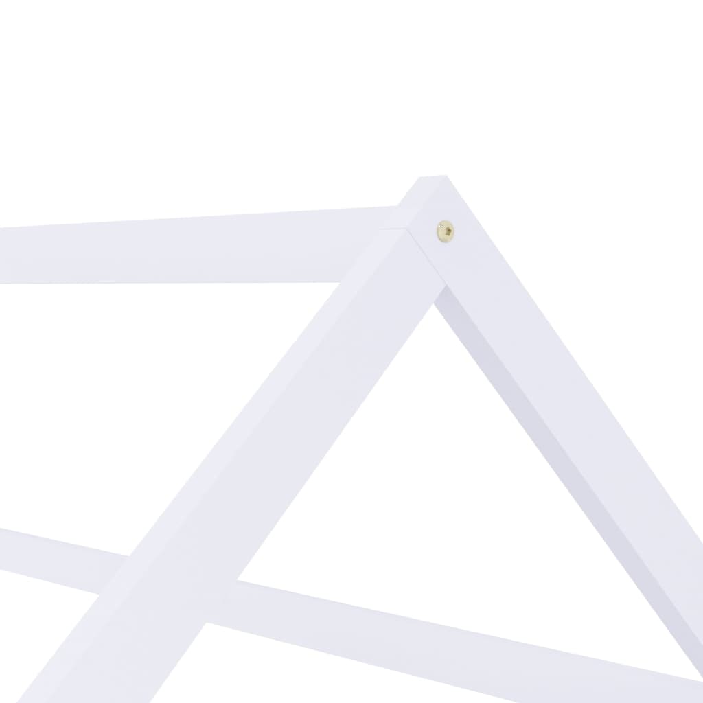 Kinderbedframe Massief Grenenhout 80 x 160 cm Wit