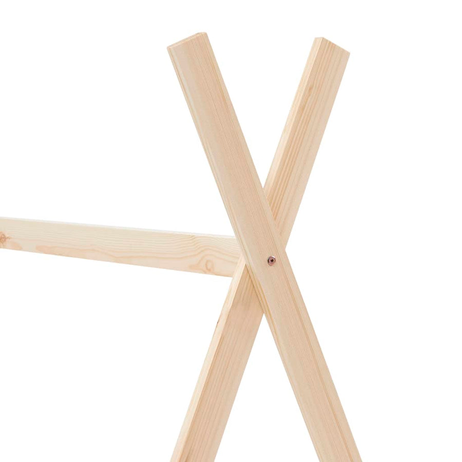 Kinderbedframe Massief Grenenhout 70 x 140 cm Bruin