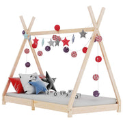 Kinderbedframe 90x200 cm massief grenenhout