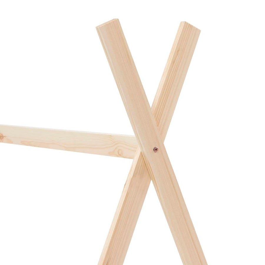 Kinderbedframe Massief Grenenhout 90 x 200 cm Bruin