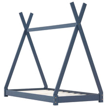 Kinderbedframe Massief Grenenhout 80 x 160 cm Grijs