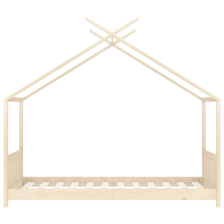 Kinderbedframe Massief Grenenhout 80 x 160 cm Bruin