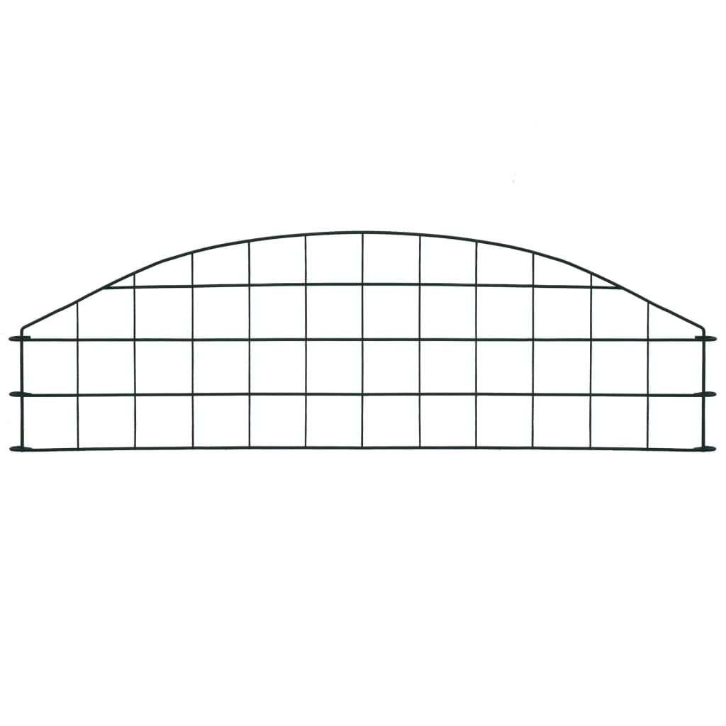 Schuttingset Gebogen 77,3X26 Cm Groen 77.3 x 26 cm