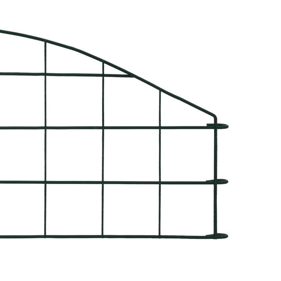 Schuttingset Gebogen 77,3X26 Cm Groen 77.3 x 26 cm