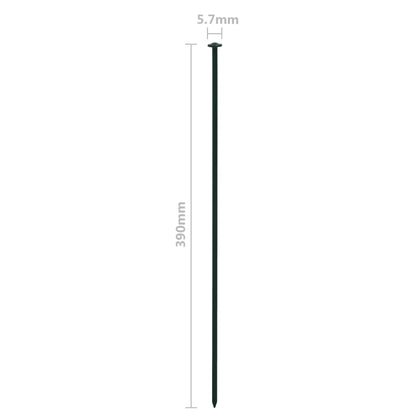 Schuttingset Gebogen 77,3X26 Cm Groen 77.3 x 26 cm