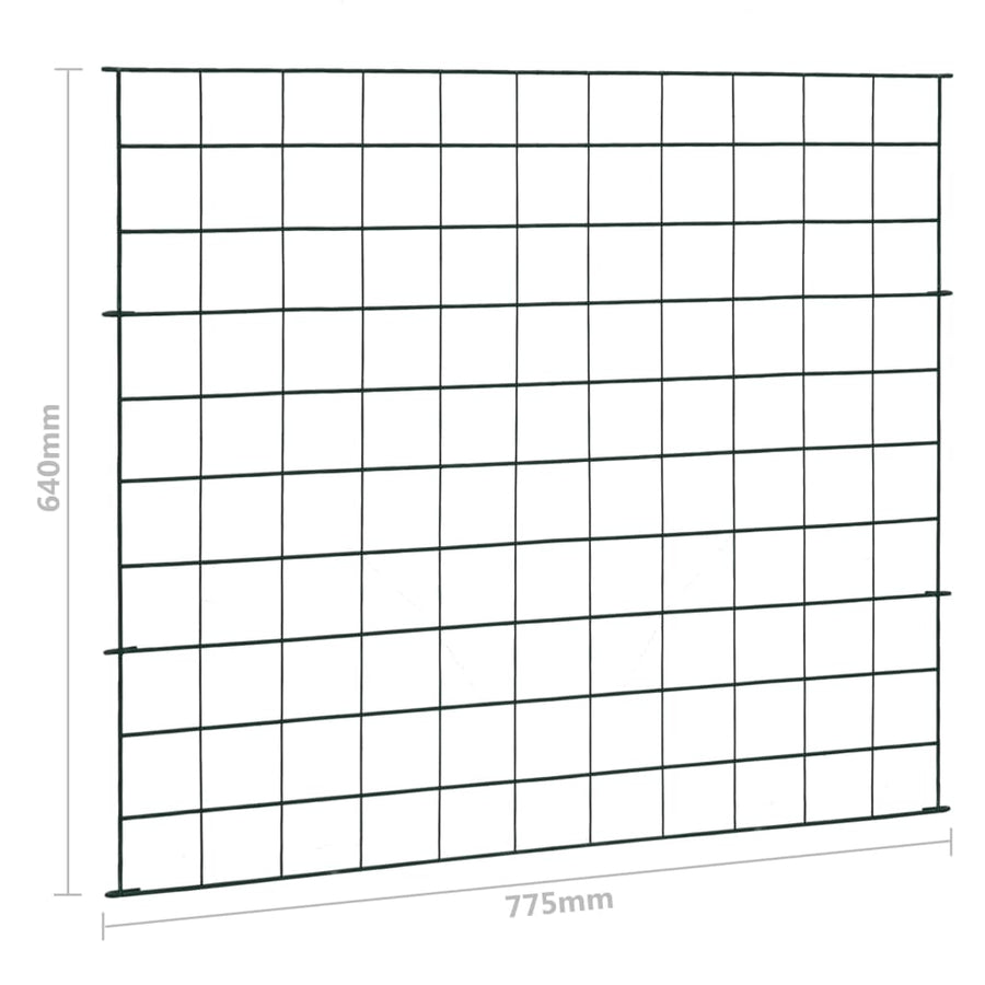 Schuttingset 77,5x64 cm groen 77.5 x 64 cm