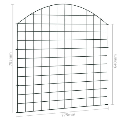Schuttingset gebogen 77,5x78,5 cm groen 77.5 x 78.5 cm