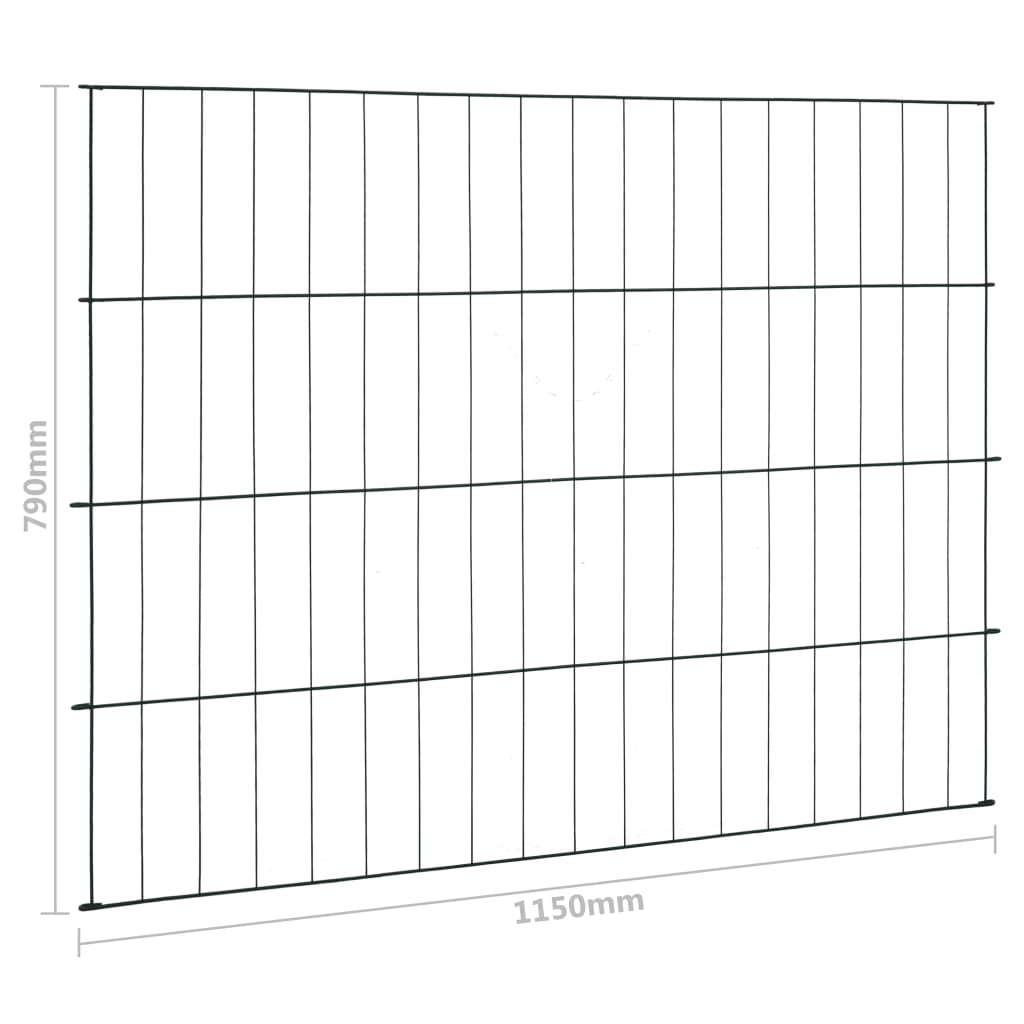 Schuttingset 115x79 cm groen 115 x 79 cm