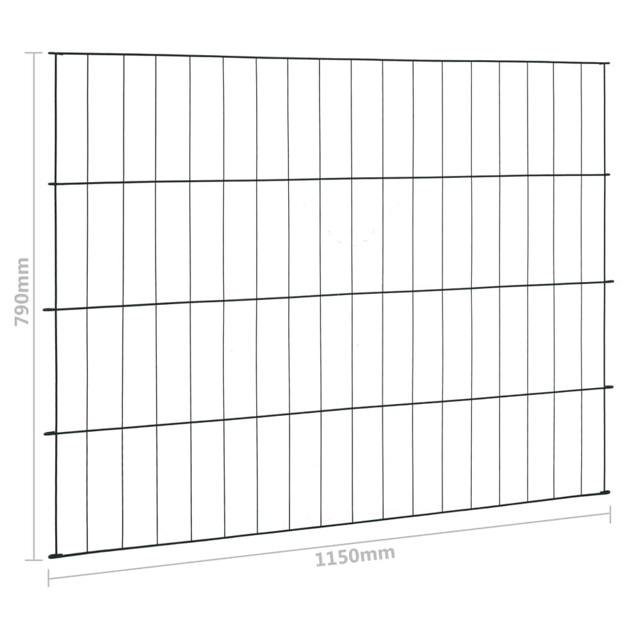 Schuttingset 115x79 cm groen 115 x 79 cm
