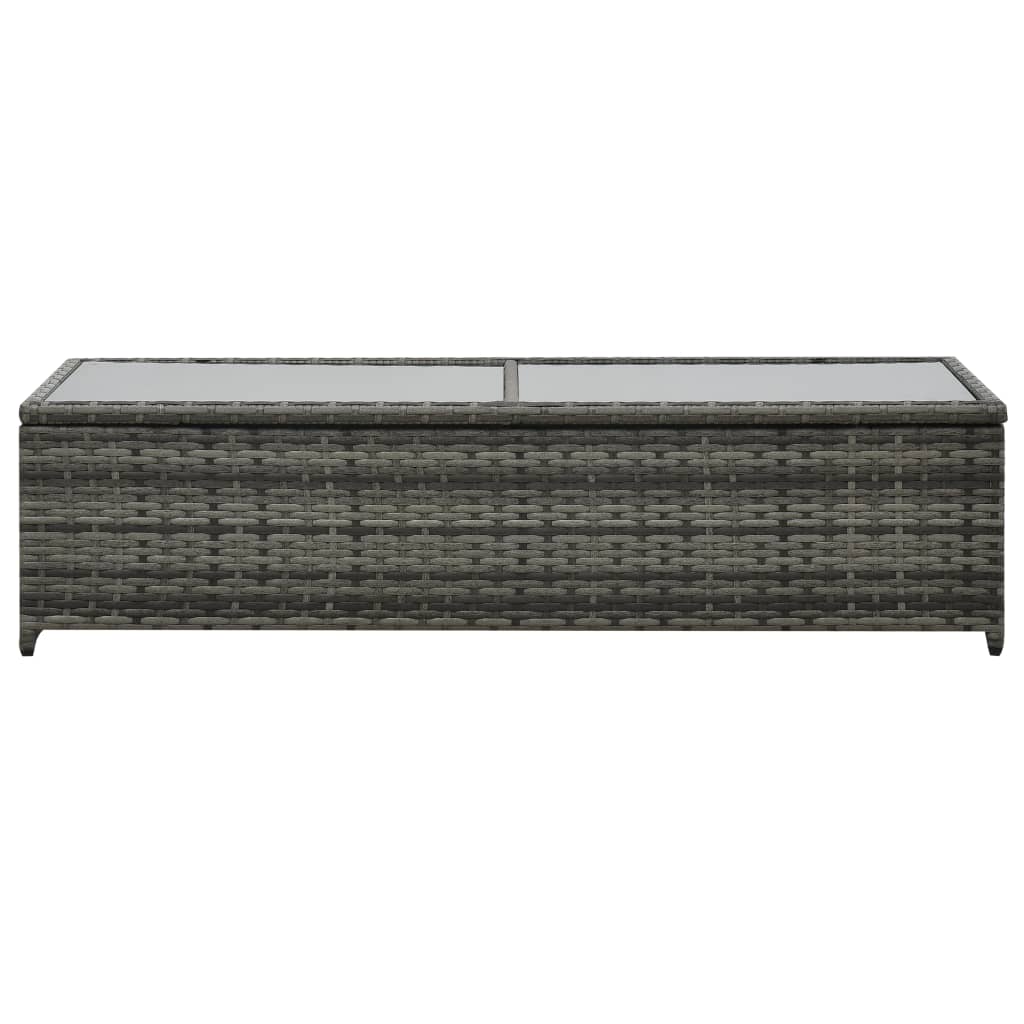 Loungeset Met Kussens Poly Rattan Antraciet