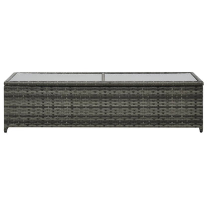 Loungeset Met Kussens Poly Rattan Antraciet
