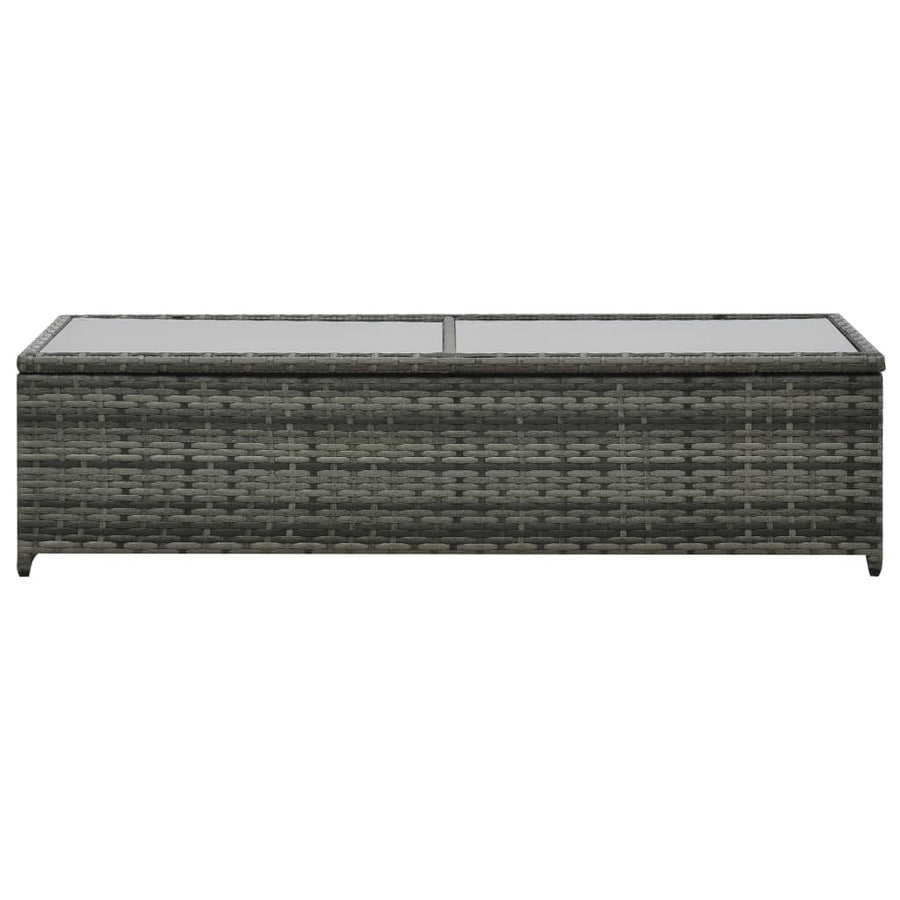 Loungeset Met Kussens Poly Rattan Antraciet