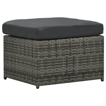 Loungeset Met Kussens Poly Rattan Antraciet