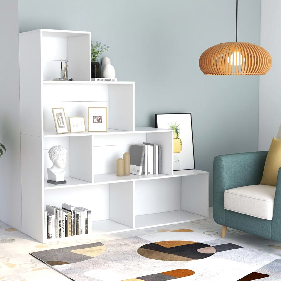 Boekenkast/Kamerscherm 55X24X60 Cm Bewerkt Hout Wit