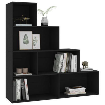 Boekenkast/Kamerscherm 55X24X60 Cm Bewerkt Hout Zwart