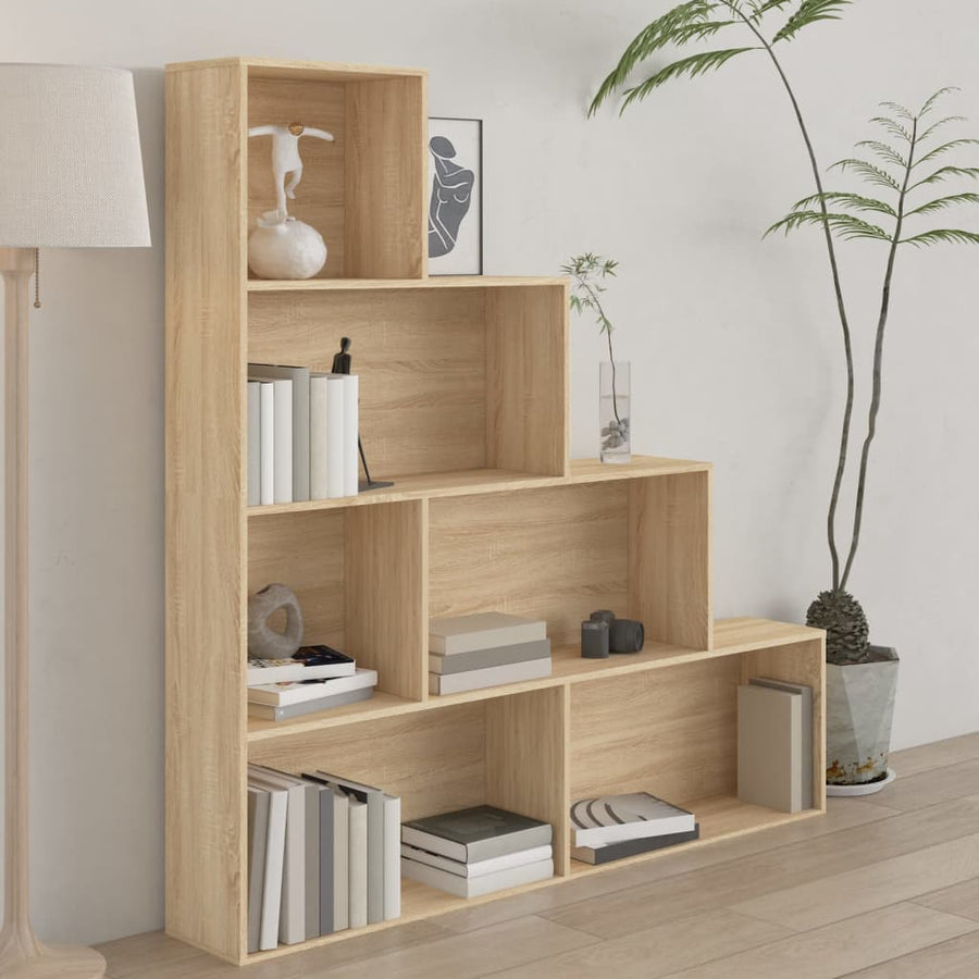 Boekenkast/Kamerscherm 55X24X60 Cm Bewerkt Hout Sonoma eiken