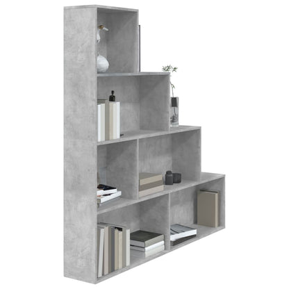Boekenkast/Kamerscherm 55X24X60 Cm Bewerkt Hout Betongrijs