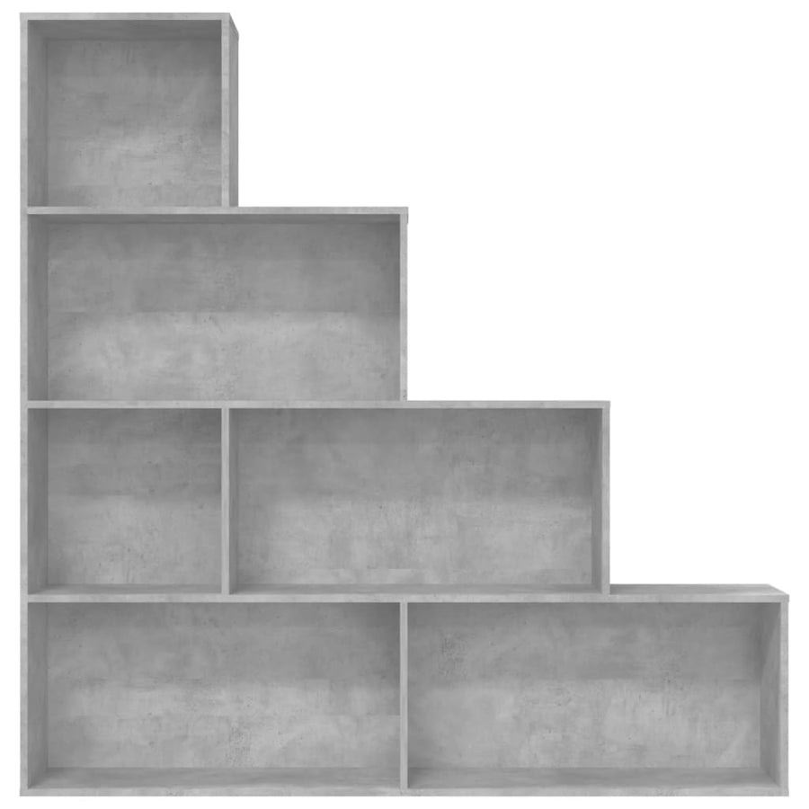 Boekenkast/Kamerscherm 55X24X60 Cm Bewerkt Hout Betongrijs